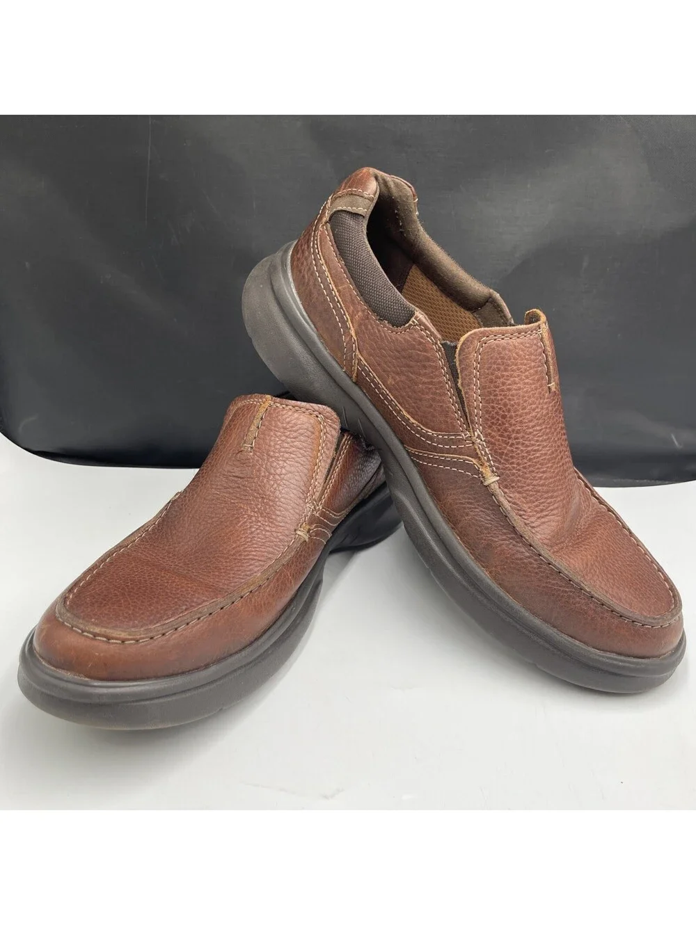 Clarks Collection Shoes Mens Size 10M Extreme Comfort Slip On Leather Loafers